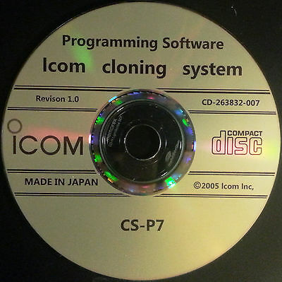 Icom cloning software CS P7 for icom IC E7